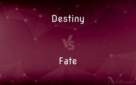 difference fate destiny|Destiny vs. Fate .